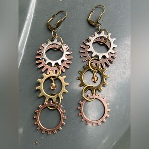 Gears Dangle Earrings